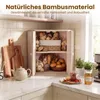 COSTWAY Narożny pojemnik na chleb do blatu kuchennego, Podgląd zdjęcia produktu 4