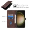 Hülle für Samsung Galaxy S25 Ultra Prägung Flip Leder Produktbild-Vorschau 4