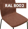 A close-up of a brown upholstered chair with a text overlay indicating the color code. Produktbild-Vorschau