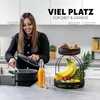 eluno 2-stöckige Obstetagere mit Bananenhalter, Brotkorb, Produktbild-Vorschau 2