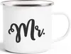 Emaille-Tasse Aufdruck Mr Mrs Partner-Geschenk Produktbild-Vorschau 1