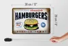 Blechschild Spruch 30x20cm Hamburger best in town 100% Beef Produktbild-Vorschau 6