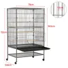 Voliaire Yaheetech pour oiseaux, grande cage avec 2 portes, Voir les images du produit 3