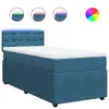 Boxspringbett mit Matratze Blau 90x200 cm Samt Produktbild-Vorschau 1