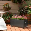 Outsunny Bac de jardin surélevé en bois massif, bac de Voir les images du produit 10