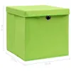 vidaXL Aufbewahrungsboxen mit Deckeln 4 Stk. Grün 32x32x32 Produktbild-Vorschau 7