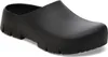 A black Birkenstock Super Birki 2.0 Polyurethane Clog is shown from a side angle on a white background. Produktbild-Vorschau