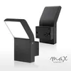 LED Außenwandleuchte: Schwarz, Aluminium, 10W, 1504A-BK Produktbild-Vorschau 2