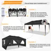 Pavillon pliable 3X6m imperméable stable, tente de Voir les images du produit 6