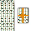Retro Vintage Blumen Geschenkpapier türkis, im 70er Jahre Produktbild-Vorschau 3