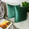 Lionmood Premium Samt Kissenbezug Grün 50x50cm -1er- Velvet Produktbild-Vorschau 3