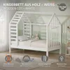 Łóżeczko dziecięce ML-Design, 70x140 cm, białe, z Podgląd zdjęcia produktu 2