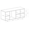 Sideboard 183 cm breit Eiche mit schwarz CALLAO-161 Produktbild-Vorschau 3