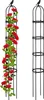 Set di 2 colonne per rampicanti Relaxdays, metallo, A x P: Anteprima dell’immagine prodotto 1
