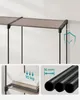 Close-up view of a garment rack, showing its construction and load capacity. Náhled obrázku produktu