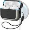 A protective case for Apple AirPods Pro 3, shown with the AirPods inside, attached to a MagSafe charger. Anteprima dell’immagine prodotto