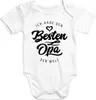 Kurzarm Baby Body Ich habe den besten Opa der Welt Spruch Produktbild-Vorschau 1