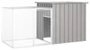 vidaXL Hühnerkäfig Grau 200x91x100 cm Verzinkter Stahl Produktbild-Vorschau 6