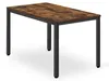 Stôl TESSA 120cm x 60cm - rustikálny / čierne nohy Náhľad obrázku produktu 1