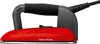 A studio shot of a red and gray iron with a black cord against a white background. Produktbild-Vorschau
