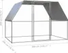 vidaXL Zewnętrzna klatka dla kur 3x2x2 m Stal ocynkowana Podgląd zdjęcia produktu 5