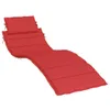 The Living Store Sonnenliegen-Auflage Rot 186x58x3 cm Produktbild-Vorschau 2