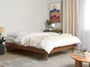 BELIANI Bett Braune Esche Gummibaumholz mit Lattenrost 160 Produktbild-Vorschau 2