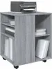 vidaXL Roll Cabinet Grey Sonoma 60x53x72 cm Drevo Materiál Náhľad obrázku produktu 4