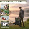 Chaise de pêche COSTWAY Chaise de camping avec repose-pieds Voir les images du produit 9