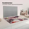 KitchenYeah© Herdabdeckplatte Marmor - Rot - Lila - Gold , Produktbild-Vorschau 3