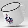 Huuraa Emaille Tasse Rakete bunt Geschenk Kaffeebecher Produktbild-Vorschau 2