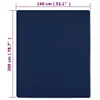 vidaXL Spannbettlaken 2 Stk. Jersey Marineblau 140x200 cm Produktbild-Vorschau 3