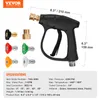 VEVOR Hochdruckpistole Max. 4350 PSI Max. Wasserdurchfluss Produktbild-Vorschau 7
