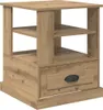 vidaXL Nočný stolík Artisan dub 50 x 50 x 60 cm materiál na Náhľad obrázku produktu 1