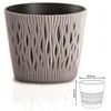 Květináč SANDY ROUND s vkladem 26,2 cm - barva: mocca Voir les images du produit 14