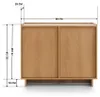 Kommode SUNA 98 cm Sideboard Karamell Eiche 2 Türen Produktbild-Vorschau 3