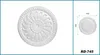 HEXIM Stuckrosette Styropor EPS weiß, Deckenrosette rund & Produktbild-Vorschau 2