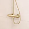 Colonne de douche Thermostatique finition Or Doré Brossé Voir les images du produit 3