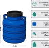 4er Set Weithalsfass 30 L mit Schraubdeckel, blau – Produktbild-Vorschau 3