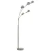 Stehlampe 200 cm 5 x E14 Silbern Produktbild-Vorschau 4