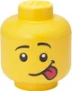 LEGO Aufbewahrungskopf STORAGE HEAD SILLY S 2 Liter gelb Produktbild-Vorschau 1