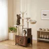 Relaxdays Škrabadlo s toaletou pre mačky, rozmery: 150 x 60 Náhľad obrázku produktu 2