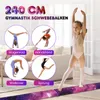 COSTWAY 240cm Schwebebalken Kinder, Balancierbalken Produktbild-Vorschau 5