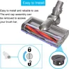Close-up of a vacuum cleaner head with an inset diagram showing how to access the brush bar. Produktbild-Vorschau