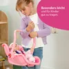 BABY born Babyschale Pink mit Tragegriff & Sicherheitsgurt Produktbild-Vorschau 5