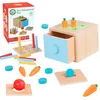 Woopie Tiroir Éducatif En Bois Vert 4-en-1 Montessori Voir les images du produit 1