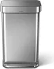 simplehuman CW2024, 45 l, Rechteckig, Edelstahl, Edelstahl, Produktbild-Vorschau 3
