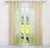Gardinen Vorhänge Voile Gardine Transparent Dekoschal Uni Produktbild-Vorschau 1