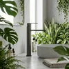 Rubinetto Del Lavabo Rea Arcos Alto Titanio Anteprima dell’immagine prodotto 5