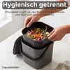 Biomülleimer Küche 5L mit Sieb & Deckel Produktbild-Vorschau 3
